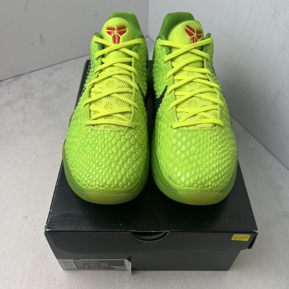 Nike Kobe 6 Protro Grinch 2020 size 10 CW2190-300 OG VI Green Retro - Picture 2 of 9